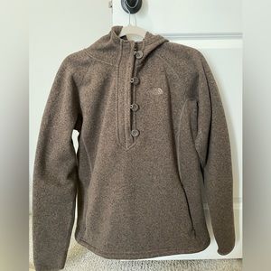 North Face Quarter Zip Jacket with Button Detailing